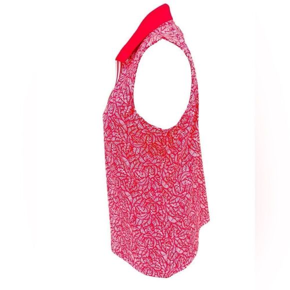 Tommy Bahama Racquet and Paddle red and white v neck sleeveless top size M. - Picture 5 of 8